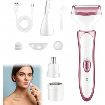 HOLICÍ STROJEK DÁMSKÝ depilátor strojek na depilaci těla bikin podpaží USB 4v1