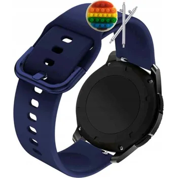 Pouzdro na mobilní telefon Řemínek Řemínek pro Samsung Galaxy Watch4 Classic 42mm, Silikonový Tmavě Modrý Smyčka
