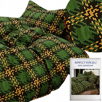 Povlečení Povlečení 200x220 3dílné Bavlněný satén Aida Sada 2x Povlak na polštář