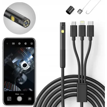 IP kamera ENDOSKOP DO TELEFONU INSPEKČNÍ KAMERA USB WIFI ANDROID IOS MINI FULL HD
