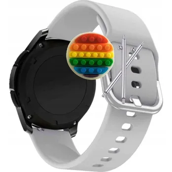 Pouzdro na mobilní telefon Řemínek Řemínek pro Garmin Forerunner 570 47mm, Silikonový Šedý s Poutkem, Nastavitelný