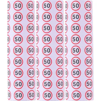 Party dekorace Narozeninové serpentiny k 50. narozeninám, papírové stuhy na oslavu, 27 ks