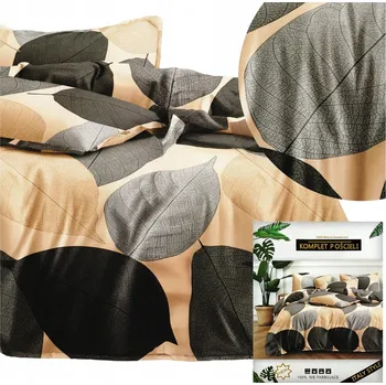 Povlečení DALWIN Povlečení souprava s povlaky na polštáře 70x80 bavlněný satén 200x220 3 Č.