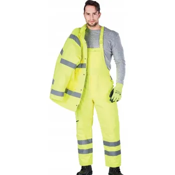 Pracovní obuv Zimní pracovní kalhoty s laclem, výstražné Reis S-VIS žluté, velikost M *