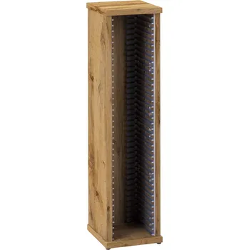 Stojan na CD, regál na 40 audio CD – olše