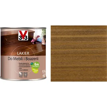 barva a nátěr na dřevo Lak na nábytek a obložení V33 57353 dub rustikální 0,5 l