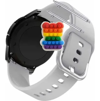 Pouzdro na mobilní telefon Pásek Řemínek pro Garett Kids Rock 4G RT, Silikon, šedá smyčka, nastavitelný