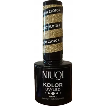 Lak na nehty HYBRIDNÍ LAK NA NEHTY uv/LED 5ml NIUQI TŘPYTIVÝ MODRÝ 1 IN LOVE