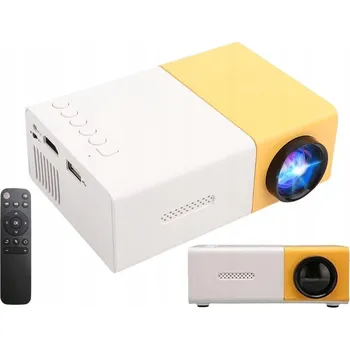 Projekční technika PŘENOSNÝ MINI PROJEKTOR LED FULL HD TELEFON NOTEBOOK TABLET YG300