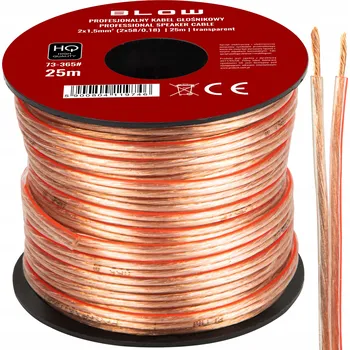 elektrický kabel Reproduktorový kabel Blow KABEL DVOUŽILOVÝ 2x1,5mm 25m HQ 2 x 1,5 mm2 25 m
