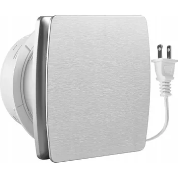 ventilátor do koupelny Koupelnový ventilátor Silent Ø 100 mm 34 dB STANDARD OCEL KARTÁČOVANÁ