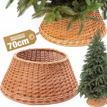 Stojánek na vánoční stromek BOGATECO Obal na stojan pod vánoční stromek 70 cm přírodní
