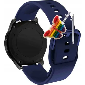 Pouzdro na mobilní telefon Pásek Řemínek pro Hama Chytré Hodinky 6010, Silikon, tmavě modrá smyčka, nastavitelný