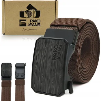 Opasek Pako Jeans pásek hnědý - muž