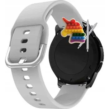 Pouzdro na mobilní telefon Pásek Řemínek pro Mobvoi TicWatch Pro 3 GPS, Silikon Šedý Poutko, nastavitelný