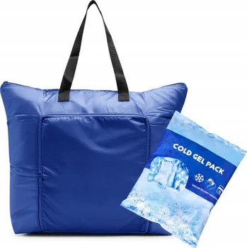 Termo taška MODRÁ 12L na jídlo, nápoje + CHLADICÍ GELOVÝ SÁČEK