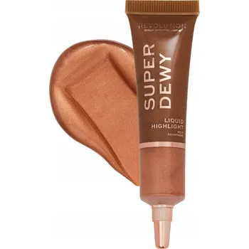 Rozjasňovač Jeden tekutý rozjasňovač Revolution Superdewy zlatý Highlighter Gold