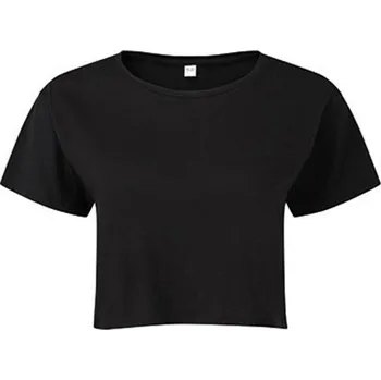 Dámské tričko TriDri® Dámský crop top TR019 Black XXS