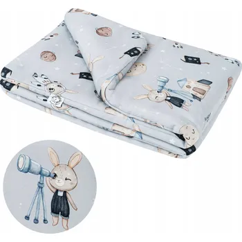 Dětská deka Bavlněná přikrývka pro batolata Králík Astronom 75x100 cm Bonjour Cherie