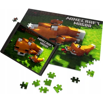 Obraz Puzzle A3 A4 MINE CRAFT film movie 2025 dárky libovolný nápis jméno tř