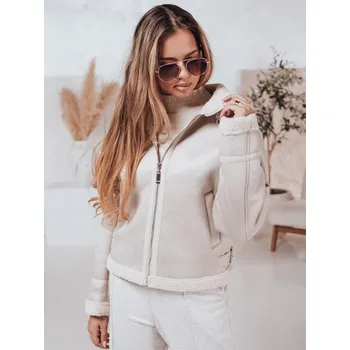 Dámská bunda s kožíškem KASAMIRA Dstreet TY4739 Barva: Bílá, Velikost: L