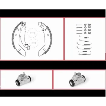 Zavěšení kol SADA čelistí válců Renault Clio I