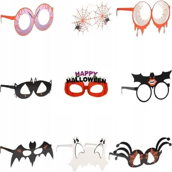 Party dekorace Papírové Brýle Kostým Cosplay Halloween Sada 9 ks