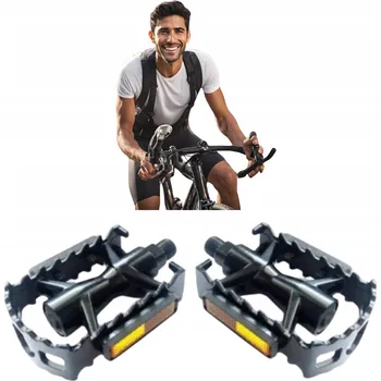 Pedál na kolo Platformové pedály Feimin FP-961 černé