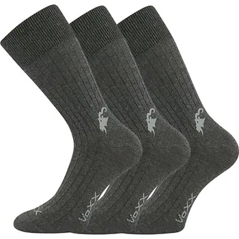 Pánské ponožky VoXX® Cashmere love Unisex slabé ponožky - 3 páry BM000004775800100619 antracit 43-46 (29-31)