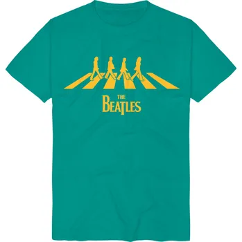 Pánská móda Tričko z The Beatles - Abbey Road Silhouette - Muži - tyrkysová