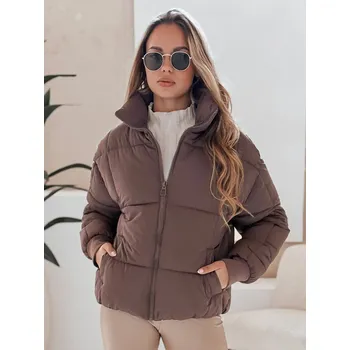 Dámská bunda VIBEGIRL Dstreet TY4945 Barva: Béžová, Velikost: XL