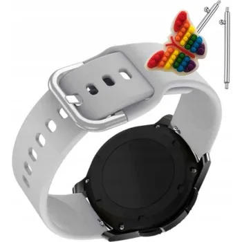 Pouzdro na mobilní telefon Pásek Řemínek pro Amazfit GTR (42 mm), Silikon, šedá smyčka, nastavitelný