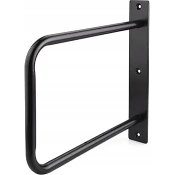 police Konzole / Držák pro závěsné police LOFT, kovové, černé