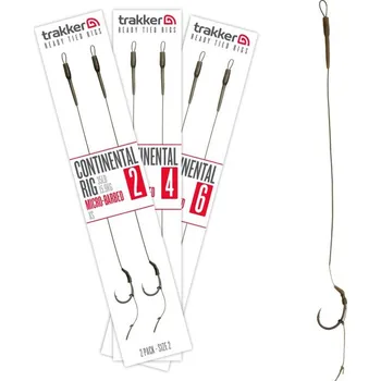 Rybářský háček Trakker Návazce Continental Rig 2 Pack - Size 2 (Barbed)