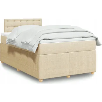 Postel Jednolůžková dřevěná postel VidaXL 120x190 cm bílá