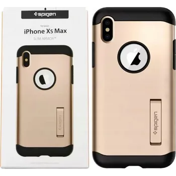 Pouzdro na mobilní telefon Zadní Kryt Spigen pro Apple iPhone XS Max, zlatý