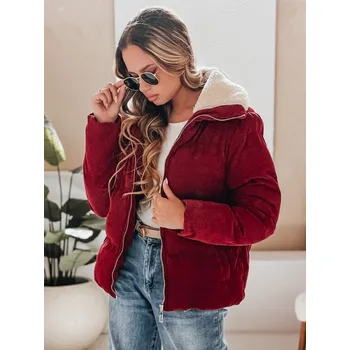 Dámská zimní bunda TRENDYGLAM Dstreet TY4357 Barva: Bordó, Velikost: M