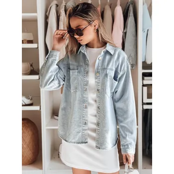 Dámská džínová bunda BLUEDIVA Dstreet TY4900 Barva: Modrá - světle, Velikost: L