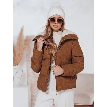 Dámská zimní bunda TRENDYGLAM Dstreet TY4357 Barva: Hnědá, Velikost: XL