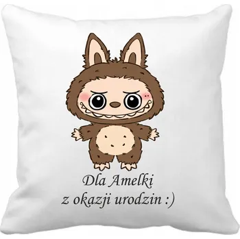 Polštář Polštář filmový, herní, knižní, komiksový, hudební Labubu 40 x 40 cm