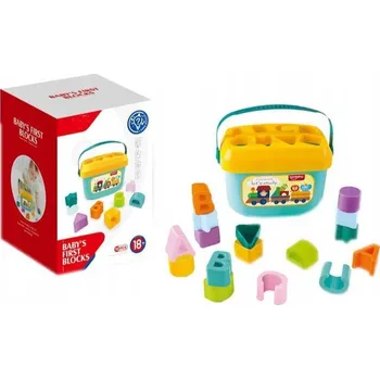 ostatní stavebnice Sorter v kbelíku, tvary písmena stavebnice 18 m+