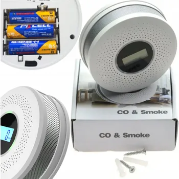 Bezpečnostní detektor DETEKTOR OXIDU UHELNATÉHO, KOUŘE A PLYNU (OXID UHELNATÝ A KOUŘ 2v1)