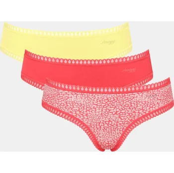 Kalhotky Dámské kalhotky Hipster Go Crush 3 ks V015 Mix Barev - Sloggi XXL Mix Barev