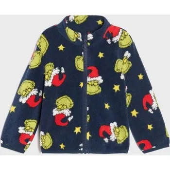 Chlapecké oblečení Sinsay - Fleecová mikina s stojáčkem Grinch - námořnická modrá - 044FX-59X - 044FX-59X-98