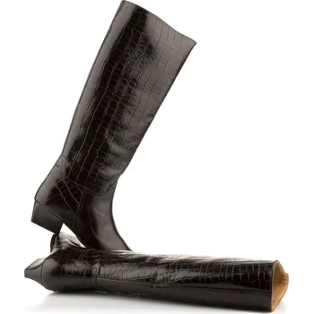 Dámské kozačky KOZAČKY GANT BASSOTTE DARK BROWN