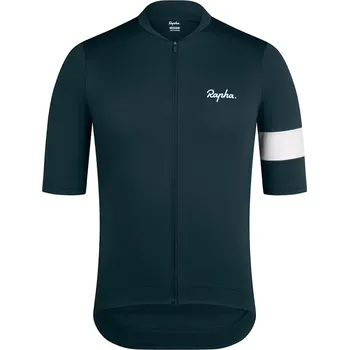 cyklistický dres Rapha Men's Core Jersey - forest green / white L