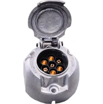 Tažné zařízení zásuvka 12V 7P hliníková JAEGER+těsnění (úzká)