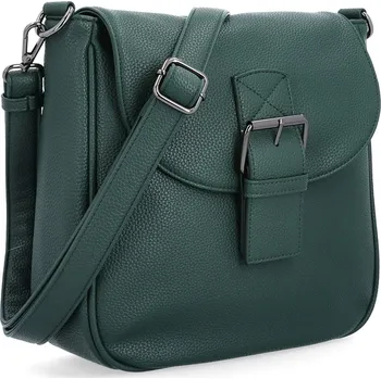 Carmelo 4363 stylová crossbody kabelka tm.zelená