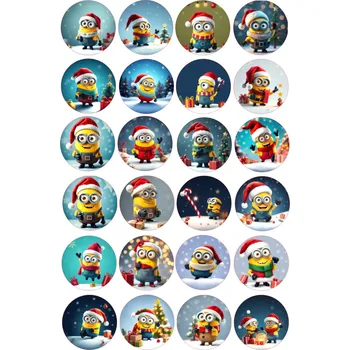 Jedlá dekorace na dort VÁNOCE-122 Materiál: Jedlý papír