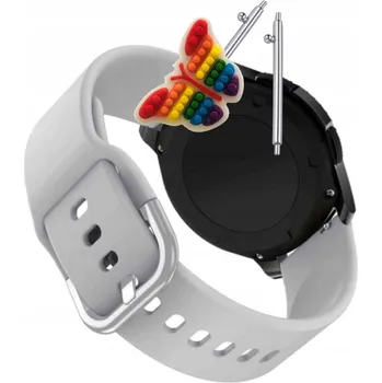 Pouzdro na mobilní telefon Řemínek Řemínek pro Retoo N330 E743, Silikonový Šedý Smyčka, nastavitelný